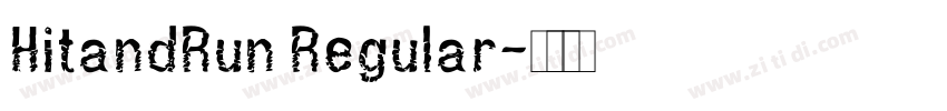 HitandRun Regular字体转换